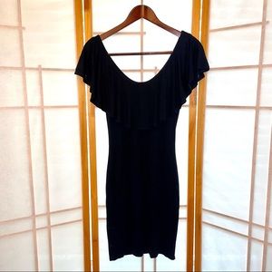 Off Shoulder Jolie Black Dress